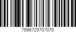 Código de barras (EAN, GTIN, SKU, ISBN): '7899729707078'