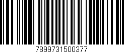 Código de barras (EAN, GTIN, SKU, ISBN): '7899731500377'