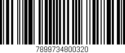 Código de barras (EAN, GTIN, SKU, ISBN): '7899734800320'