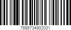 Código de barras (EAN, GTIN, SKU, ISBN): '7899734902031'