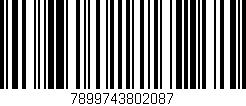 Código de barras (EAN, GTIN, SKU, ISBN): '7899743802087'