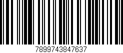 Código de barras (EAN, GTIN, SKU, ISBN): '7899743847637'