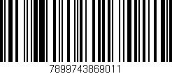 Código de barras (EAN, GTIN, SKU, ISBN): '7899743869011'