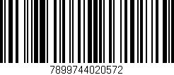 Código de barras (EAN, GTIN, SKU, ISBN): '7899744020572'