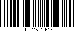 Código de barras (EAN, GTIN, SKU, ISBN): '7899745110517'