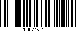 Código de barras (EAN, GTIN, SKU, ISBN): '7899745118490'