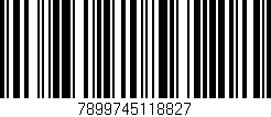 Código de barras (EAN, GTIN, SKU, ISBN): '7899745118827'