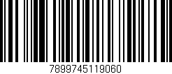 Código de barras (EAN, GTIN, SKU, ISBN): '7899745119060'