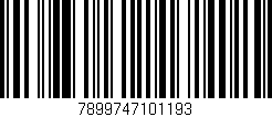 Código de barras (EAN, GTIN, SKU, ISBN): '7899747101193'