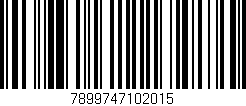 Código de barras (EAN, GTIN, SKU, ISBN): '7899747102015'