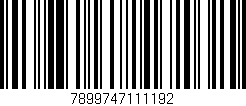 Código de barras (EAN, GTIN, SKU, ISBN): '7899747111192'