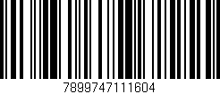 Código de barras (EAN, GTIN, SKU, ISBN): '7899747111604'
