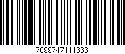 Código de barras (EAN, GTIN, SKU, ISBN): '7899747111666'