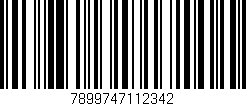 Código de barras (EAN, GTIN, SKU, ISBN): '7899747112342'