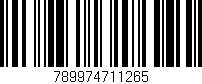Código de barras (EAN, GTIN, SKU, ISBN): '789974711265'