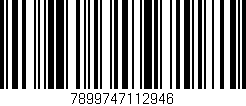 Código de barras (EAN, GTIN, SKU, ISBN): '7899747112946'
