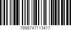 Código de barras (EAN, GTIN, SKU, ISBN): '7899747113417'