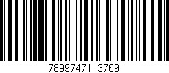 Código de barras (EAN, GTIN, SKU, ISBN): '7899747113769'