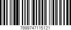 Código de barras (EAN, GTIN, SKU, ISBN): '7899747115121'