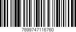 Código de barras (EAN, GTIN, SKU, ISBN): '7899747116760'