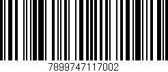 Código de barras (EAN, GTIN, SKU, ISBN): '7899747117002'