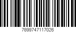 Código de barras (EAN, GTIN, SKU, ISBN): '7899747117026'