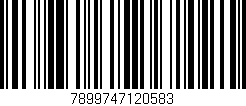 Código de barras (EAN, GTIN, SKU, ISBN): '7899747120583'