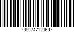 Código de barras (EAN, GTIN, SKU, ISBN): '7899747120637'