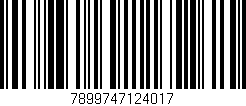 Código de barras (EAN, GTIN, SKU, ISBN): '7899747124017'