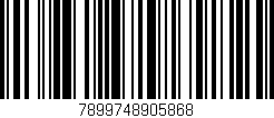 Código de barras (EAN, GTIN, SKU, ISBN): '7899748905868'