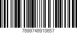 Código de barras (EAN, GTIN, SKU, ISBN): '7899748910657'