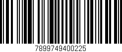 Código de barras (EAN, GTIN, SKU, ISBN): '7899749400225'