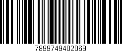 Código de barras (EAN, GTIN, SKU, ISBN): '7899749402069'
