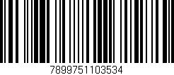 Código de barras (EAN, GTIN, SKU, ISBN): '7899751103534'