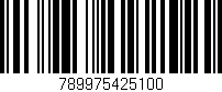 Código de barras (EAN, GTIN, SKU, ISBN): '789975425100'