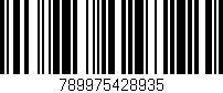 Código de barras (EAN, GTIN, SKU, ISBN): '789975428935'