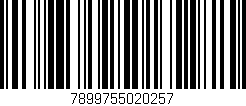 Código de barras (EAN, GTIN, SKU, ISBN): '7899755020257'