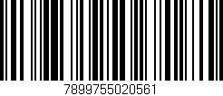 Código de barras (EAN, GTIN, SKU, ISBN): '7899755020561'