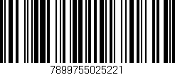 Código de barras (EAN, GTIN, SKU, ISBN): '7899755025221'