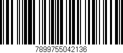 Código de barras (EAN, GTIN, SKU, ISBN): '7899755042136'