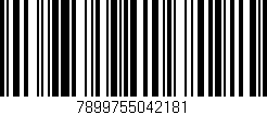 Código de barras (EAN, GTIN, SKU, ISBN): '7899755042181'