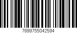 Código de barras (EAN, GTIN, SKU, ISBN): '7899755042594'