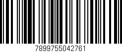 Código de barras (EAN, GTIN, SKU, ISBN): '7899755042761'