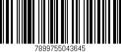 Código de barras (EAN, GTIN, SKU, ISBN): '7899755043645'