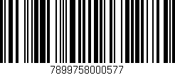 Código de barras (EAN, GTIN, SKU, ISBN): '7899758000577'