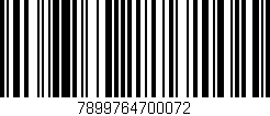 Código de barras (EAN, GTIN, SKU, ISBN): '7899764700072'