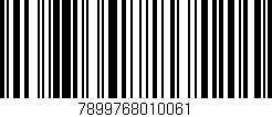 Código de barras (EAN, GTIN, SKU, ISBN): '7899768010061'