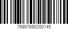 Código de barras (EAN, GTIN, SKU, ISBN): '78997680200145'
