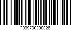 Código de barras (EAN, GTIN, SKU, ISBN): '7899768080026'