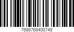 Código de barras (EAN, GTIN, SKU, ISBN): '7899768400749'